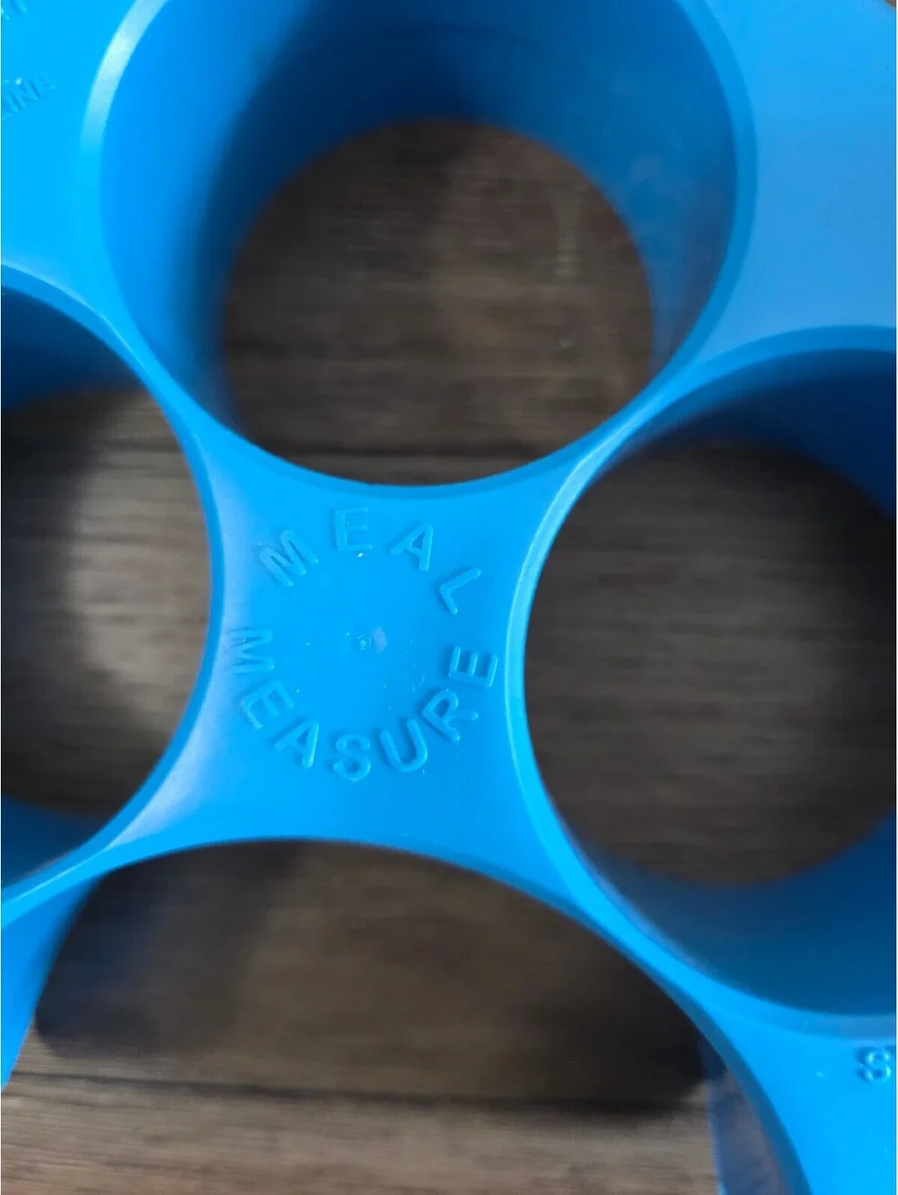 Meal Measure Blue Plastic Portion Control Food Divider